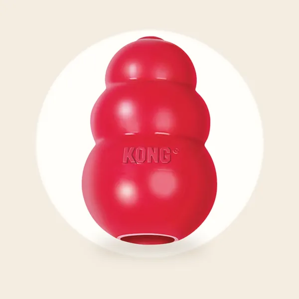 KONG Classic - Snackbal Honden Speelgoed - Rubber - 10.16cm - Rood