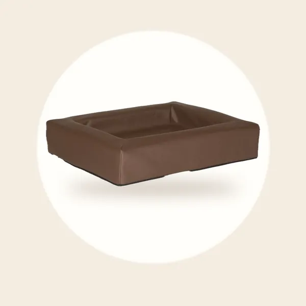 Comfort-Kussen hondenmand leatherlook 85 x 70 x 12 cm - Bruin