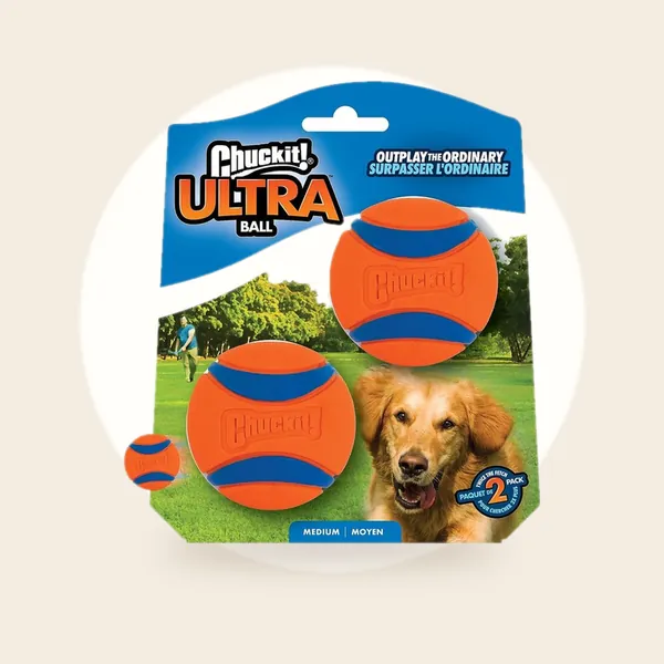Chuckit! Ultra Ball - Hondenbal - Rubber - Drijvend - Maat M - 6 cm