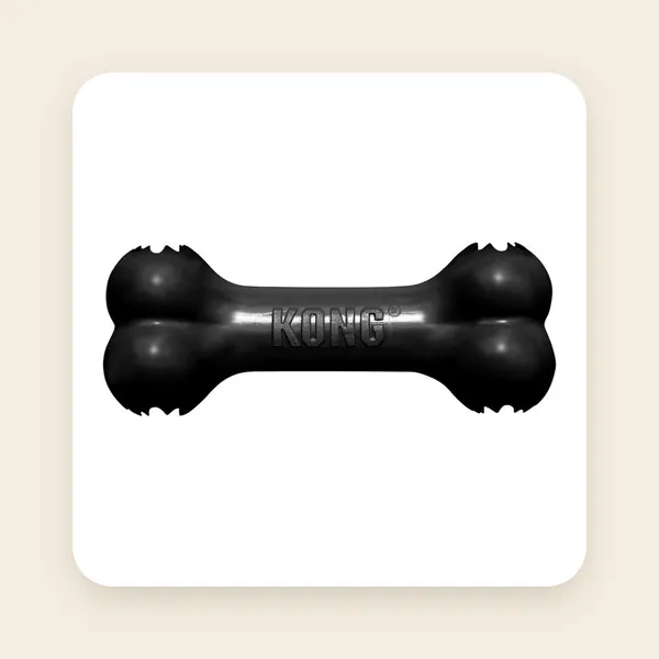 Kong Extreme Goodie Bone - Large - Zwart - Rubber - 22 cm
