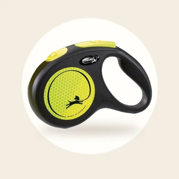 Flexi New Neon - Rollijn Hondenriem - M - 5 Meter - Geel