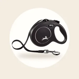Flexi Classic Rollijn Tape - Hondenriem - L - 5 m - Zwart