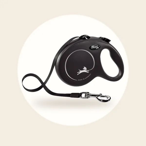 Flexi Classic Rollijn Tape - Hondenriem - L - 5 m - Zwart