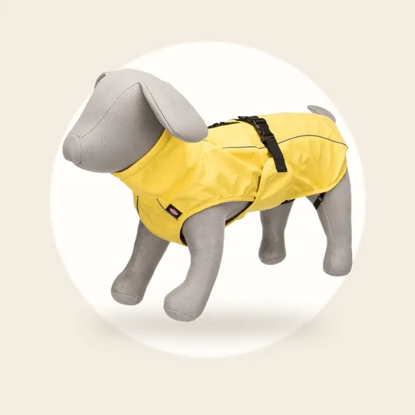 Trixie Regenjas Hond - Vimy - Geel - Ruglengte 40 cm - M