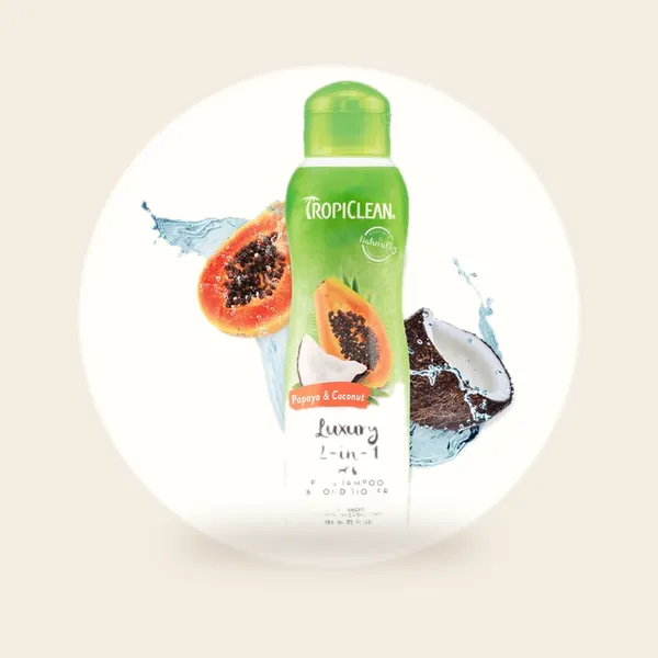 TropiClean Papaya en Kokos - Luxe Hondenshampoo en Conditioner -355 ml