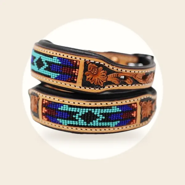 Halsband hond van leer - Maat XS - 23 cm t/m 33 cm halsomtrek