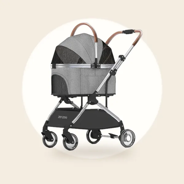 Zenzee Hondenbuggy - Hondenwagen Inklapbaar - Grijs - tot 15 kg