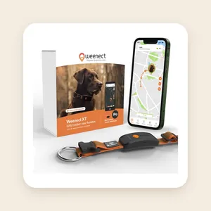 Weenect Dog XT Orange Collar - NIEUWE GPS-hondenhalsband - XL-antenne