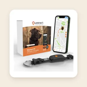 Weenect Dog XT Black Collar - NIEUWE GPS-hondenhalsband - XL-antenne