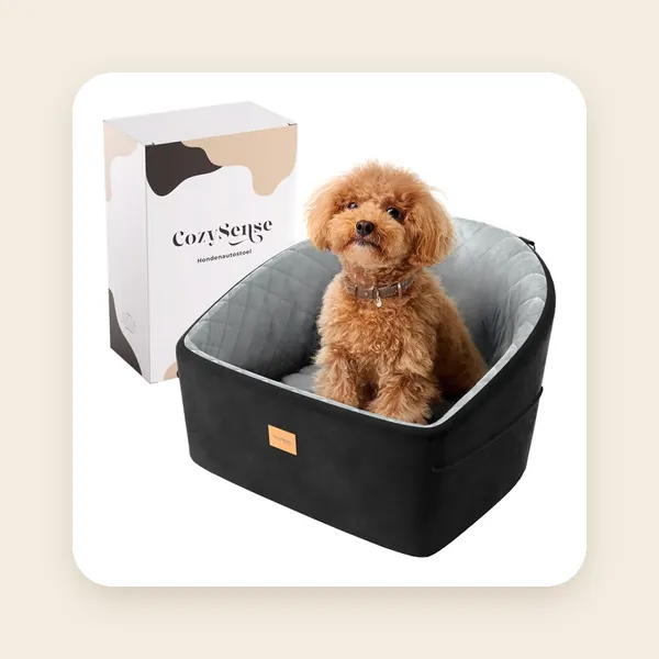 CozySense Honden Autostoel - Hondenmand Auto voor Kleine Hond