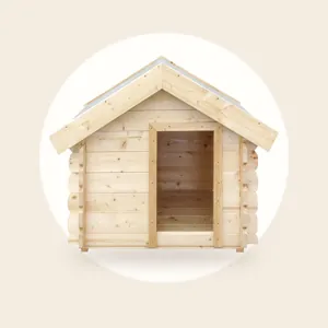 Timbela M401-1 - Houten hondenhok voor buiten - 76x99xH80 cm - maat S