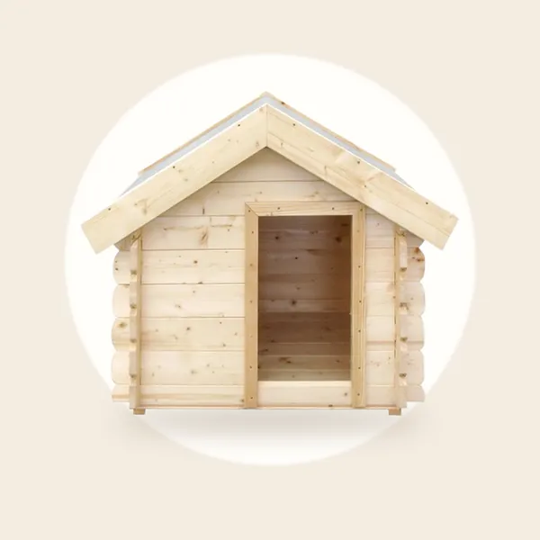 Timbela M401-1 - Houten hondenhok voor buiten - 76x99xH80 cm - maat S