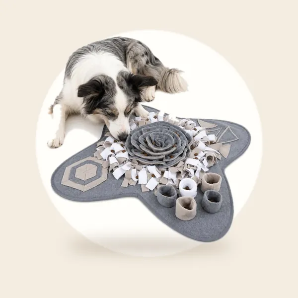 ZoeZo Snuffelmat Hond 70 x 70 cm - Slowfeeder - Anti-Schrok Voermat