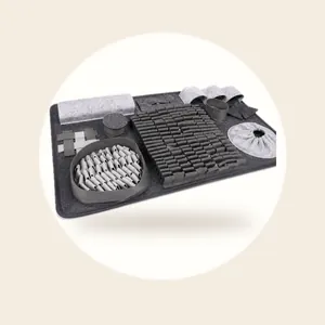 ZoeZo Snuffelmat Hond 65 x 45 cm - Anti-Schrok Voermat - Slowfeeder