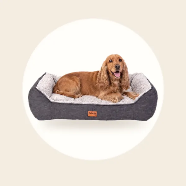 Pebble Orthopedische Hondensofa - Fleece - Grijs - Afneembaar - Wasbaar