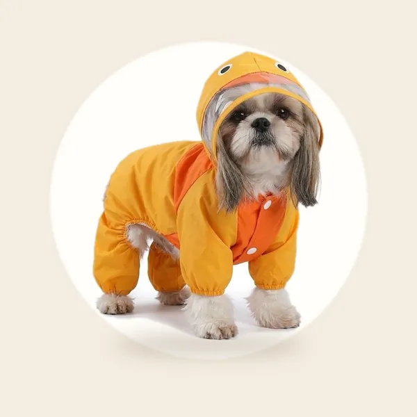 Hondenjas - Hondenregenjas - Gele Eend - Honden Kleding